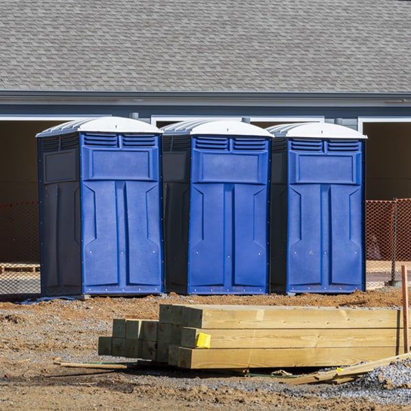 do you offer hand sanitizer dispensers inside the portable restrooms in Seven Lakes